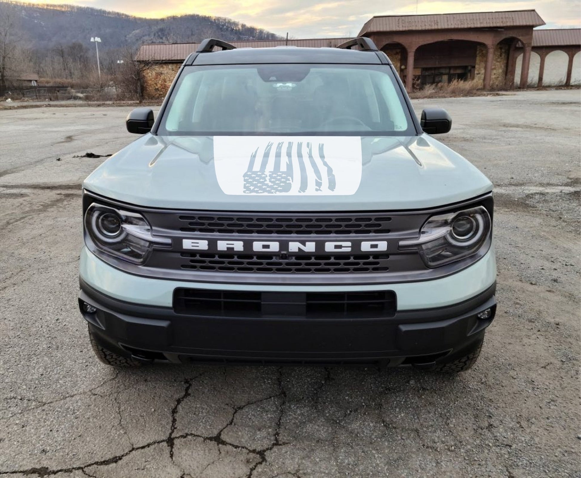 American Flag Hood Decal Cover for 2021 - 2024 Ford Bronco Sport - Speedlogix