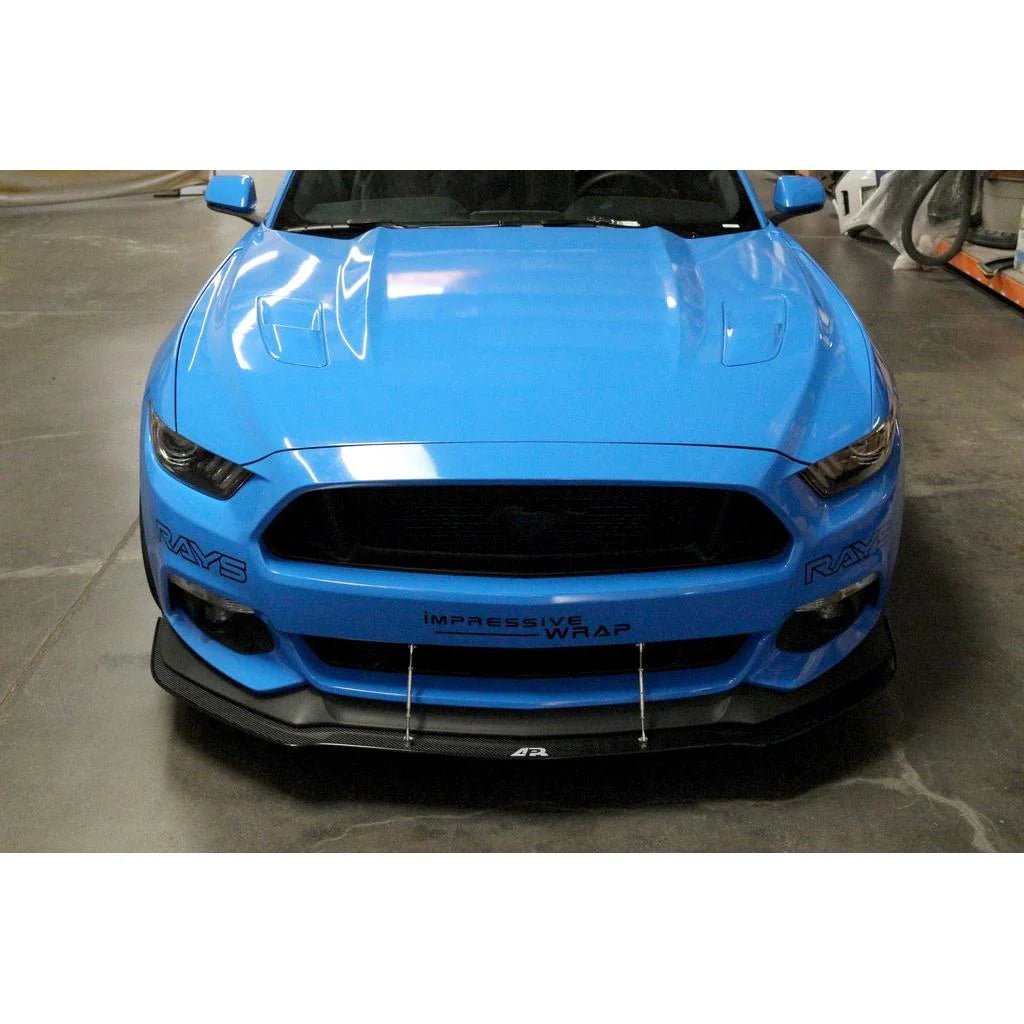 APR Performance Front Wind Splitter w/ Rods 2015 - 2017 Mustang w/ Performance Package - Speedlogix