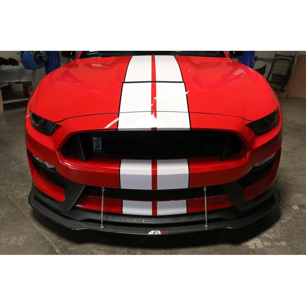 APR Performance Front Wind Splitter w/ Rods 2016 - 2017 Mustang GT350 - Speedlogix