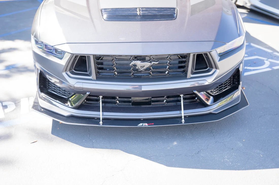 APR Performance Front Wind Splitter w/ Rods 2024 Mustang Dark Horse - Speedlogix