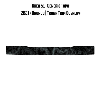 Topo Trunk Trim Overlay / Protector - 2021+ Bronco