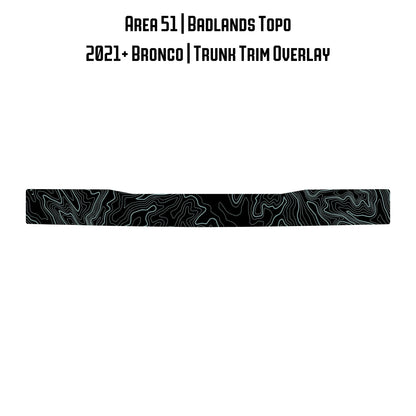 Topo Trunk Trim Overlay / Protector - 2021+ Bronco