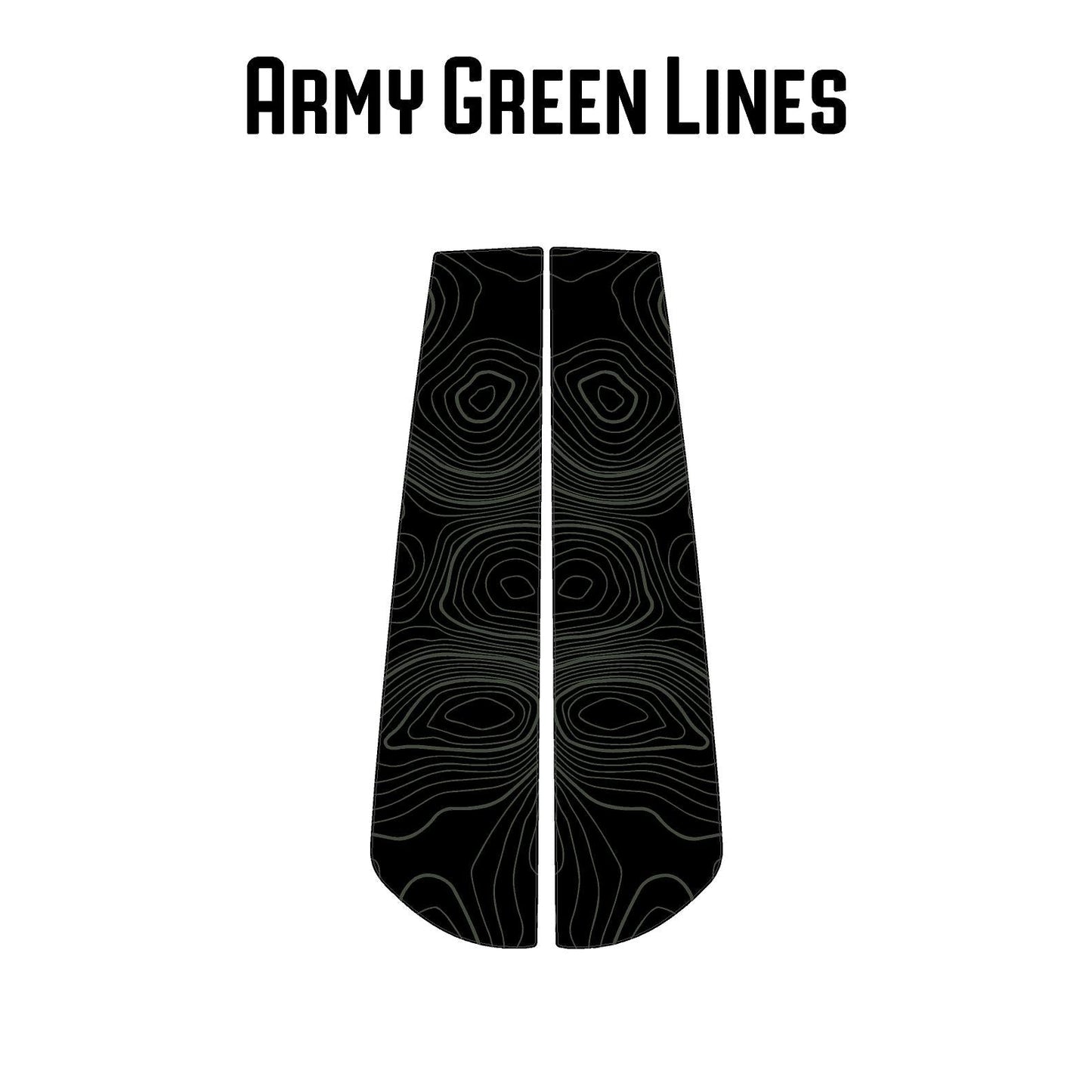 Topographic Sliding Rear Window Trim Overlays - 2025+ 4Runner