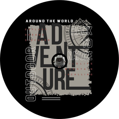 Around The World Adventures Unique Bronco Spare Tire Cover - Speedlogix