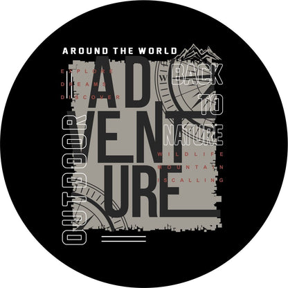 Around The World Adventures Unique Bronco Spare Tire Cover - Speedlogix