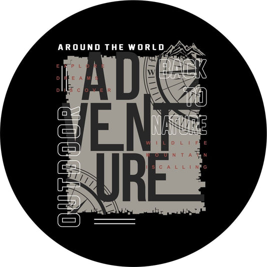 Around The World Adventures Unique Bronco Spare Tire Cover - Speedlogix
