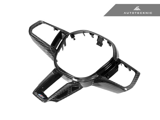 AutoTecknic Carbon Fiber Steering Wheel Trim - G60/ G61 5 - Series - Speedlogix