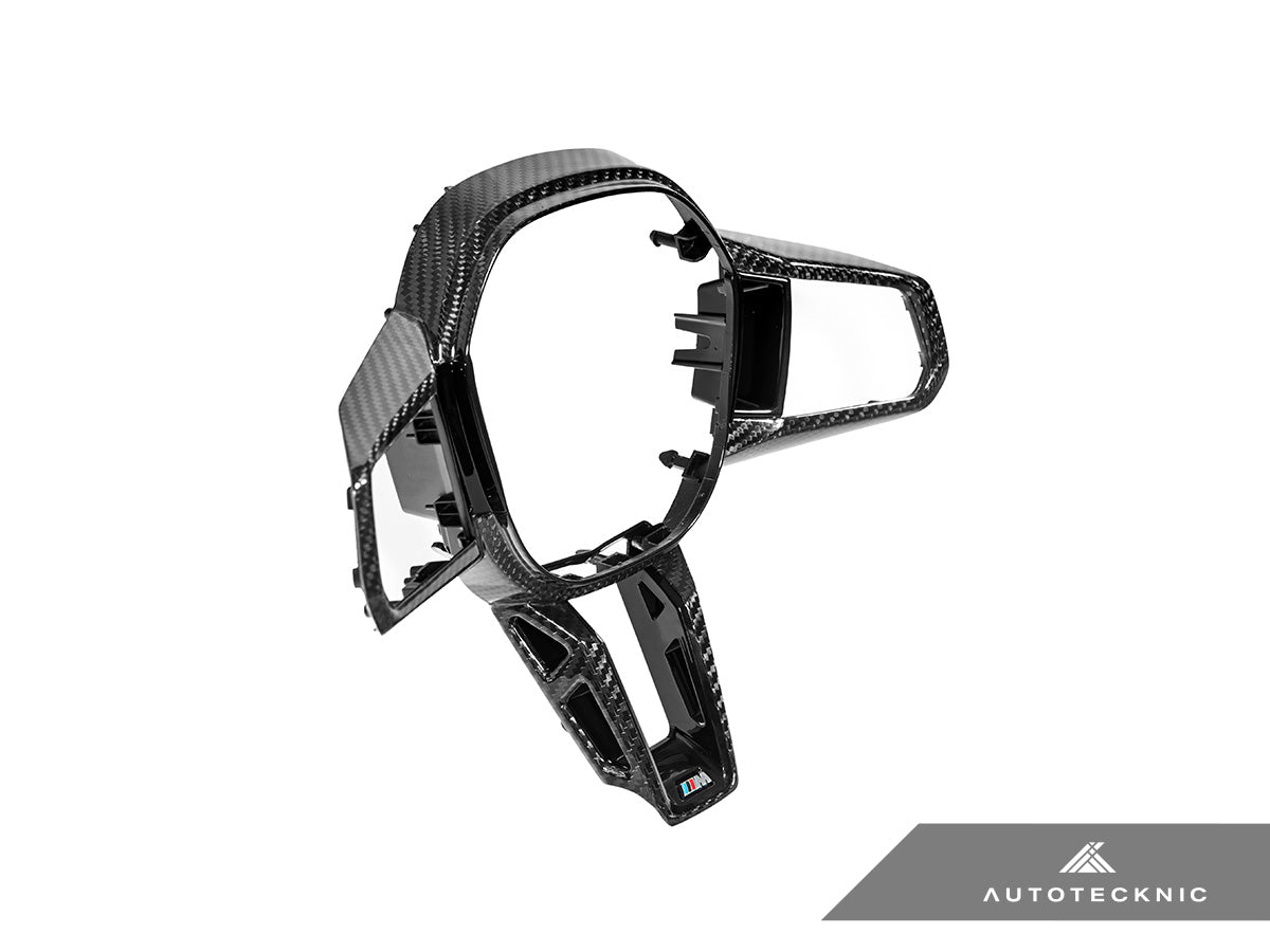 AutoTecknic Carbon Fiber Steering Wheel Trim - G60/ G61 5 - Series - Speedlogix