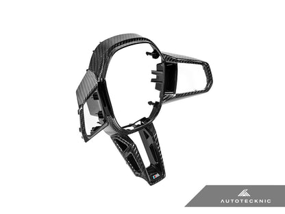 AutoTecknic Carbon Fiber Steering Wheel Trim - G60/ G61 5 - Series - Speedlogix