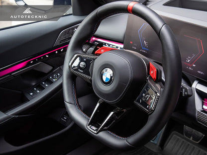 AutoTecknic Carbon Fiber Steering Wheel Trim - G90/ G99 M5 - Speedlogix