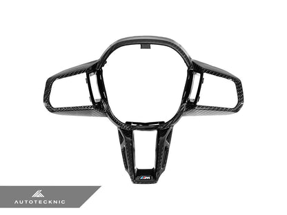 AutoTecknic Carbon Fiber Steering Wheel Trim - G90/ G99 M5 - Speedlogix