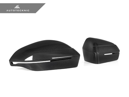 AutoTecknic Dry Carbon Fiber Mirror Cap Set - G60 5 - Series | G70 7 - Series - Speedlogix