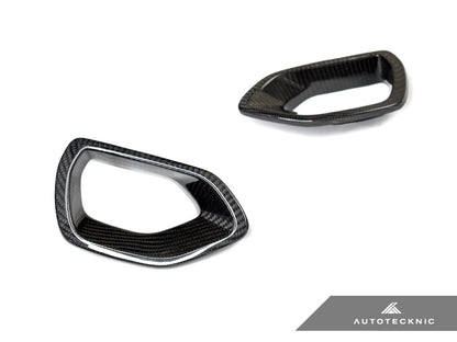 AutoTecknic Dry Carbon Grille Snorkel Set - Dodge Charger SRT Scat Pack 2015 - 2021 - Speedlogix