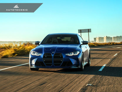 AutoTecknic Dry Carbon Podium V1 Front Grille Set - G80 M3 | G82/ G83 M4 - Speedlogix