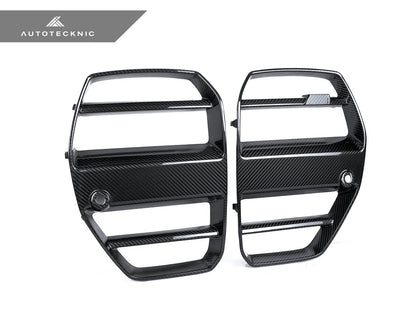 AutoTecknic Dry Carbon Podium V1 Front Grille Set - G80 M3 | G82/ G83 M4 - Speedlogix