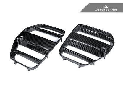 AutoTecknic Dry Carbon Podium V1 Front Grille Set - G80 M3 | G82/ G83 M4 - Speedlogix