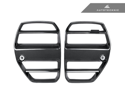 AutoTecknic Dry Carbon Podium V1 Front Grille Set - G80 M3 | G82/ G83 M4 - Speedlogix