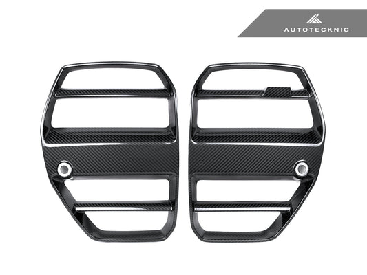 AutoTecknic Dry Carbon Podium V1 Front Grille Set - G80 M3 | G82/ G83 M4 - Speedlogix
