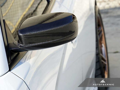 AutoTecknic Replacement Dry Carbon Mirror Covers - Dodge Charger 2011 - 2019 - Speedlogix