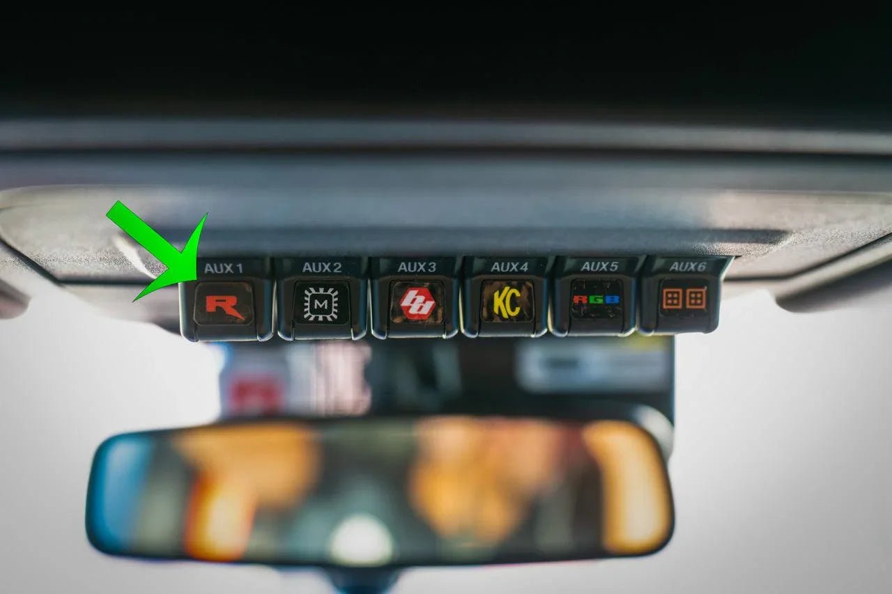 Aux Switch Blank Chicklets - 2021+ Bronco / F - 150 Tremor / F - 150 Raptor / Ranger Tremor / 2024+ Super Duty - Speedlogix