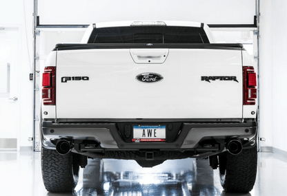 AWE 0FG Cat - Back Exhaust, Black Tips 2017 - 2020 Raptor - Speedlogix