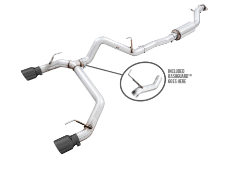 AWE 0FG Catback Exhaust, 4.5" Black Tips 2021 - 2024 Bronco - Speedlogix