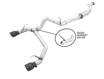 AWE 0FG Catback Exhaust, 4.5" Black Tips 2021 - 2024 Bronco - Speedlogix