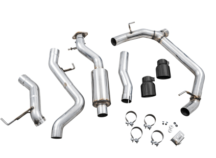 AWE 0FG Catback Exhaust, 4.5" Black Tips 2021 - 2024 Bronco - Speedlogix