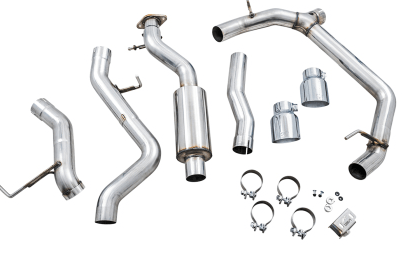AWE 0FG Catback Exhaust, 4.5" Chrome Tips 2021 - 2024 Bronco - Speedlogix