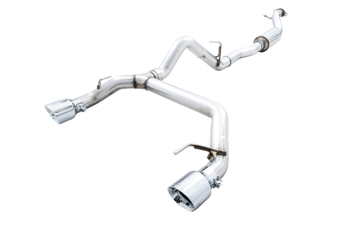 AWE 0FG Catback Exhaust, 4.5" Chrome Tips 2021 - 2024 Bronco - Speedlogix