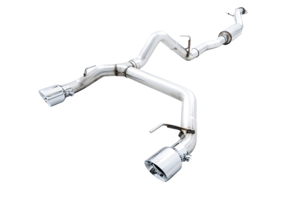AWE 0FG Catback Exhaust, 4.5" Chrome Tips 2021 - 2024 Bronco - Speedlogix