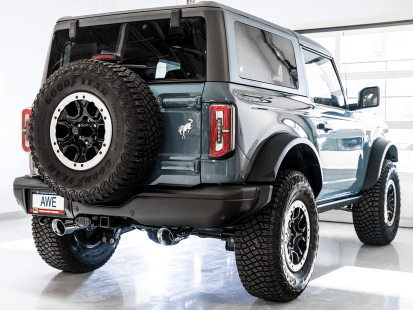 AWE 0FG Catback Exhaust, 4.5" Chrome Tips 2021 - 2024 Bronco - Speedlogix