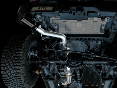 AWE 0FG Catback Exhaust, 5" Black Tip 2021 - 2024 Bronco - Speedlogix