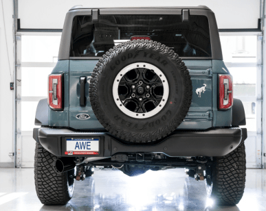 AWE 0FG Catback Exhaust, 5" Black Tip 2021 - 2024 Bronco - Speedlogix