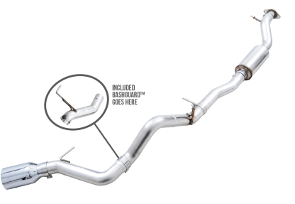 AWE 0FG Catback Exhaust, 5" Chrome Tip 2021 - 2024 Bronco - Speedlogix