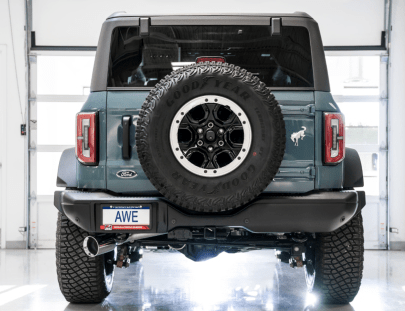 AWE 0FG Catback Exhaust, 5" Chrome Tip 2021 - 2024 Bronco - Speedlogix
