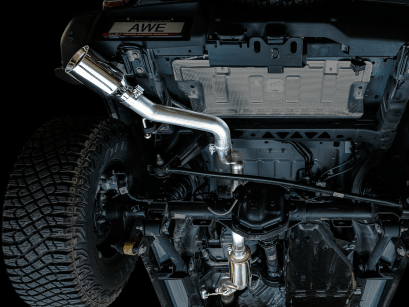 AWE 0FG Catback Exhaust, 5" Chrome Tip 2021 - 2024 Bronco - Speedlogix