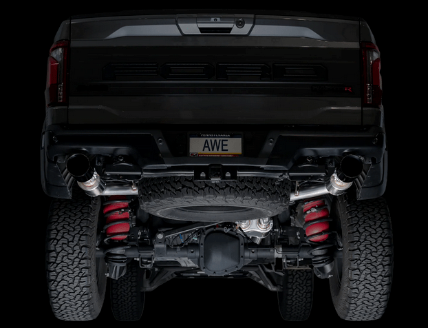 AWE SwitchPath Cat - Back Exhaust, Black Tips 2023 - 2025 Raptor R - Speedlogix