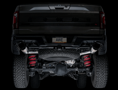 AWE SwitchPath Cat - Back Exhaust, Black Tips 2023 - 2025 Raptor R - Speedlogix