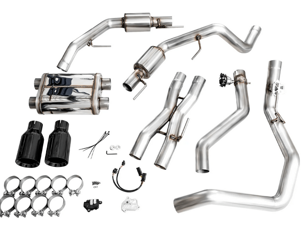 AWE SwitchPath Cat - Back Exhaust, Black Tips 2023 - 2025 Raptor R - Speedlogix