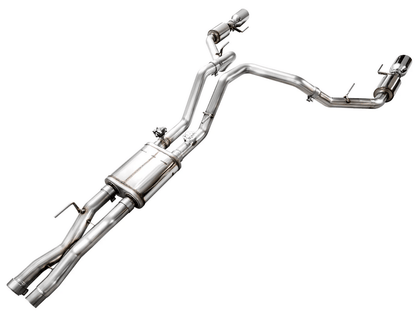 AWE SwitchPath Cat - Back Exhaust, Chrome Tips 2023 - 2025 Raptor R - Speedlogix