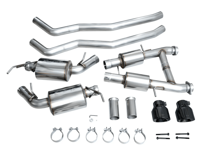 AWE Touring Cat - Back Exhaust, Black Tips 2011 - 2023 Durango 5.7L - Speedlogix