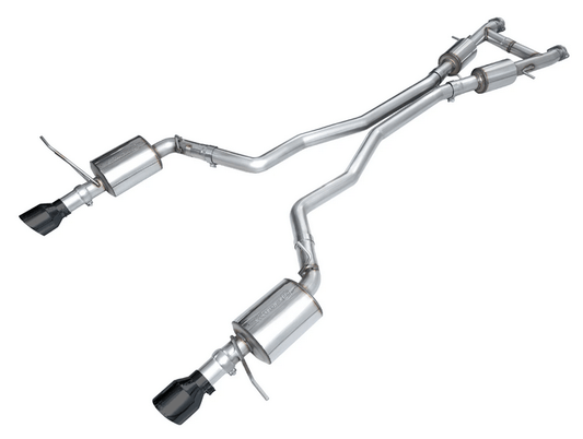 AWE Touring Cat - Back Exhaust, Black Tips 2011 - 2023 Durango 5.7L - Speedlogix