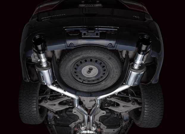 AWE Touring Cat - Back Exhaust, Black Tips 2011 - 2023 Durango 5.7L - Speedlogix