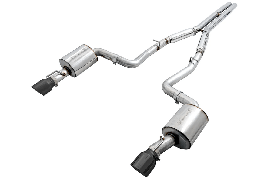 AWE Touring Cat - Back Exhaust, Black Tips 2017 - 2023 Charger 5.7L - Speedlogix