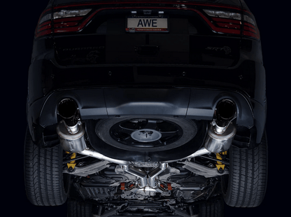 AWE Touring Cat - Back Exhaust, Black Tips 2018 - 2023 Durango 6.4L/6.2L - Speedlogix