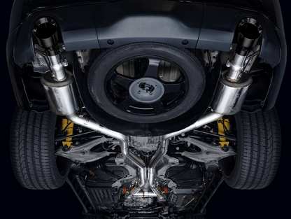 AWE Touring Cat - Back Exhaust, Black Tips 2018 - 2023 Durango 6.4L/6.2L - Speedlogix
