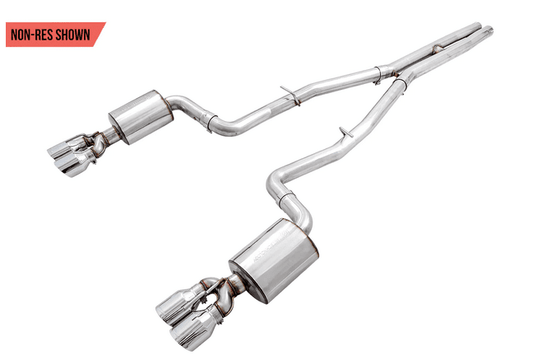 AWE Touring Cat - Back Exhaust, Chrome Tips 2015 - 2023 Challenger 6.2L/392/6.4L - Speedlogix