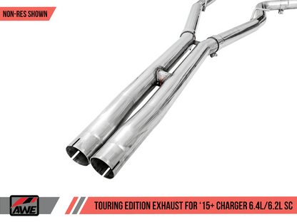AWE Touring Cat - Back Exhaust, Chrome Tips 2015 - 2023 Charger 6.2L/392/6.4L - Speedlogix