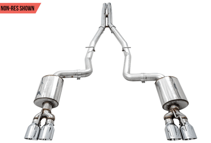 AWE Touring Cat - Back Exhaust, Chrome Tips 2017 - 2023 Challenger 5.7L - Speedlogix